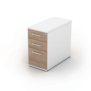 imperial desk high pedestal white