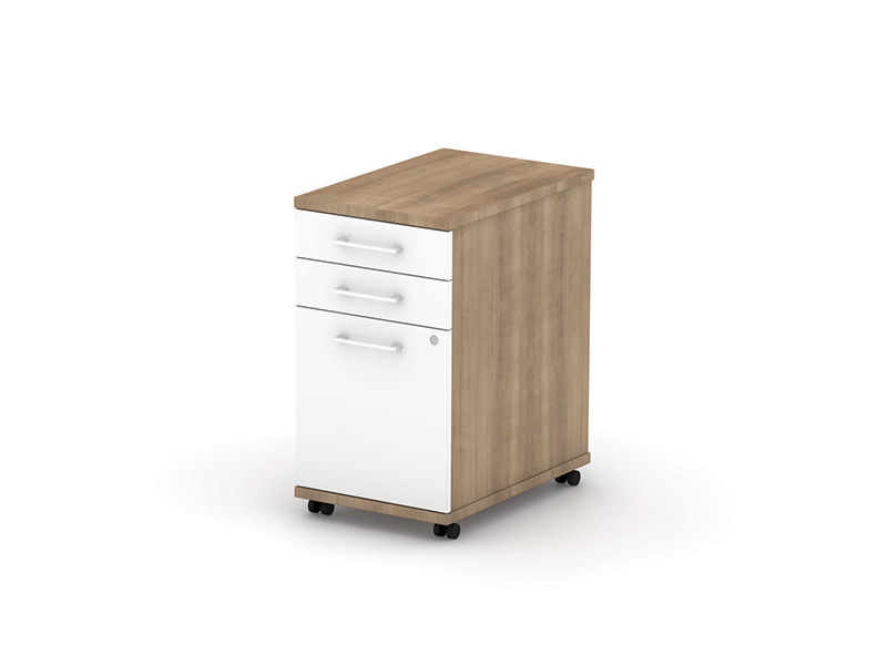 MOBILE DESK HIGH PEDESTAL - 400 W X 600 D X 725 H