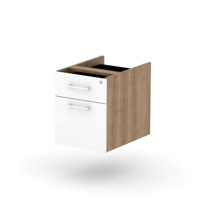 FIXED PED 2 DRAWER - 408 X 574 X 500