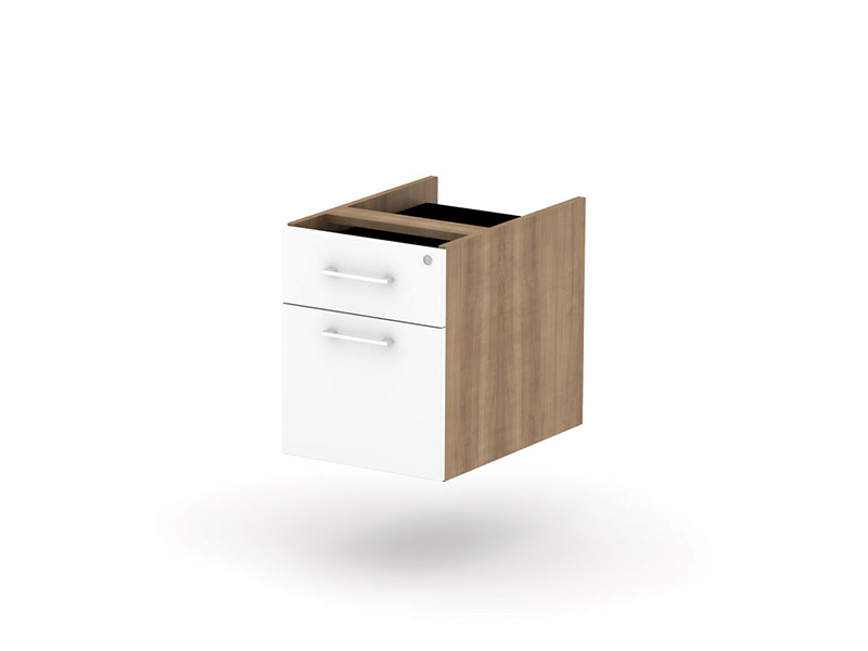 FIXED PED 2 DRAWER - 408 X 574 X 500