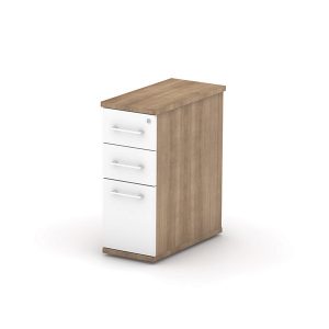 NARROW DESK HIGH PED 2 DR - 300 W X 600 D X 725 H