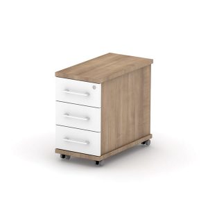NARROW MOBILE PED 2 DRAWER - 300 X 575 X 518