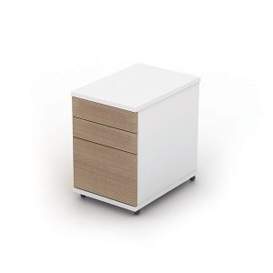 TALL MOBILE PED 3 DRAWER - 400 X 575 X 594