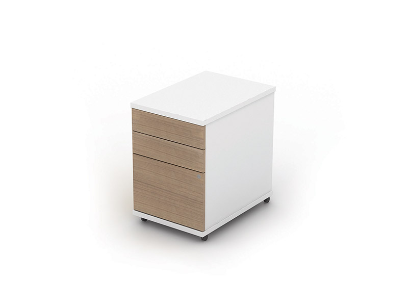 TALL MOBILE PED 3 DRAWER - 400 X 575 X 594