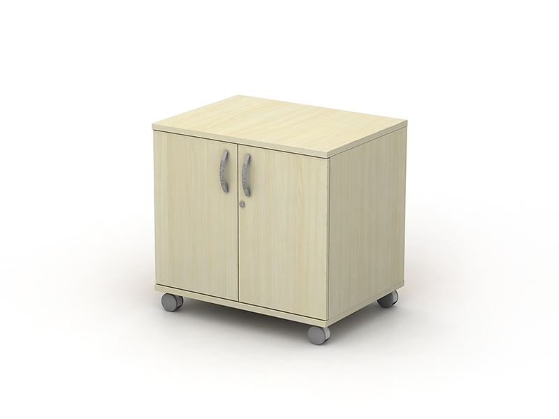 MOBILE HINGED DOOR C/BOARD DESK HIGH - 800 W X 600 D 725 H