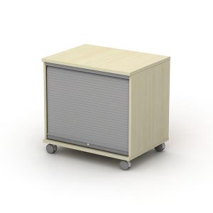MOBILE DESK HIGH TAMBOUR - 800 W X 600 D 725 H