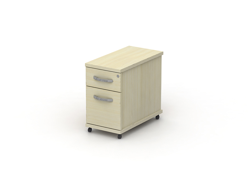 NARROW MOBILE PED 2 HEAVY DUTY DRAWER