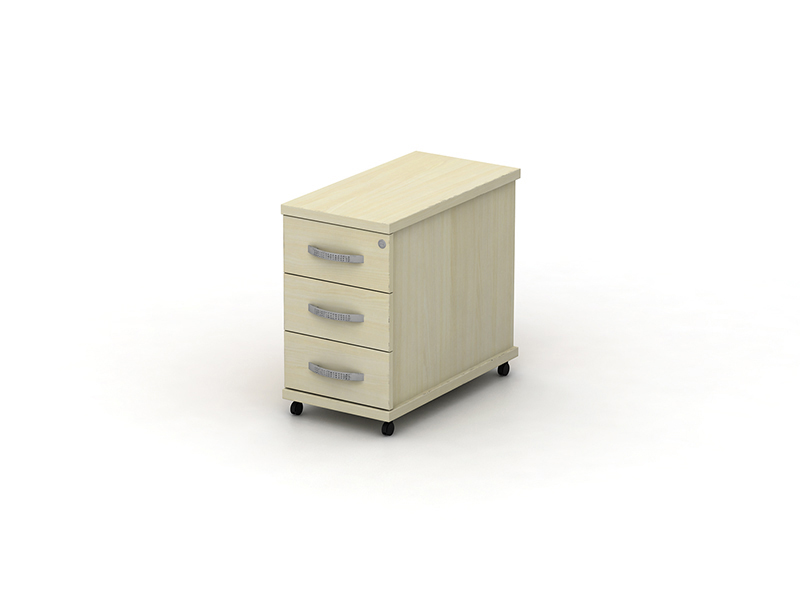 NARROW MOBILE PED 3 HEAVY DUTY DRAWER