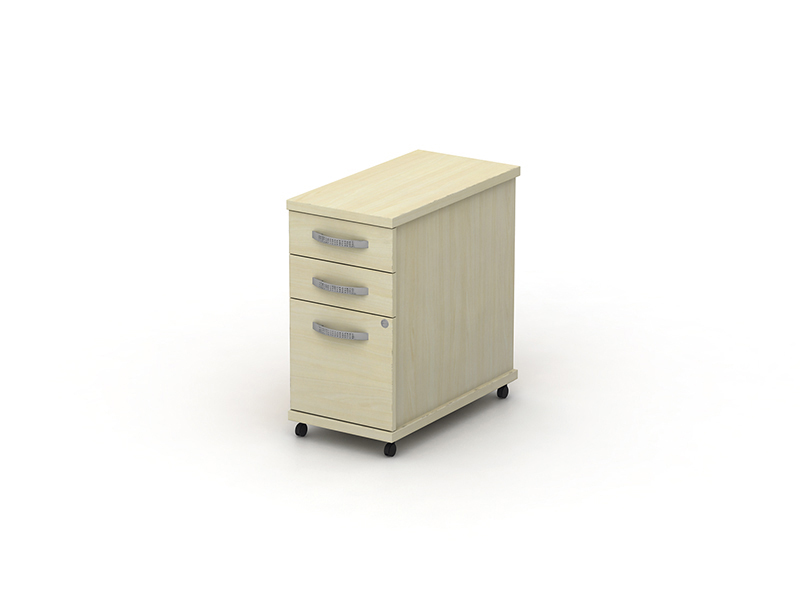 NARROW TALL MOBILE PED 3 DRAWER