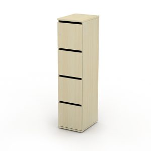 4 DOOR PERSONAL POST LOCKER WITH 28MM OPENING - 400 W X 525 D X 1657 H