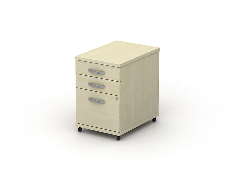 TALL MOBILE PED 3 HEAVY DUTY DRAWER