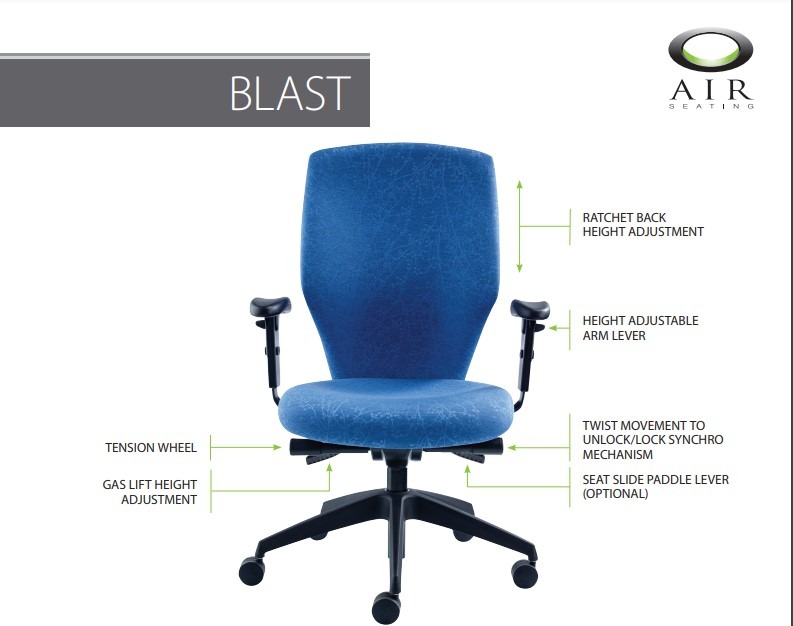 Blast BR432 High Back with Arms - Image 3