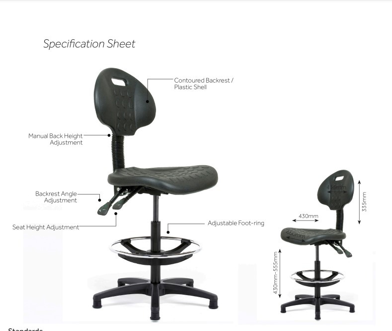 Touch Lab TL110D Draughtsman's Chair - Image 2