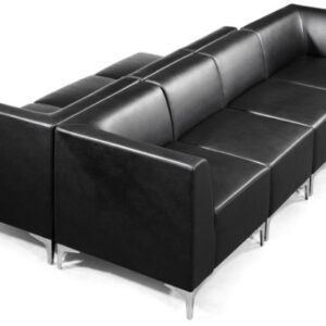 Faux Leather Modular Sofa Reception Seating