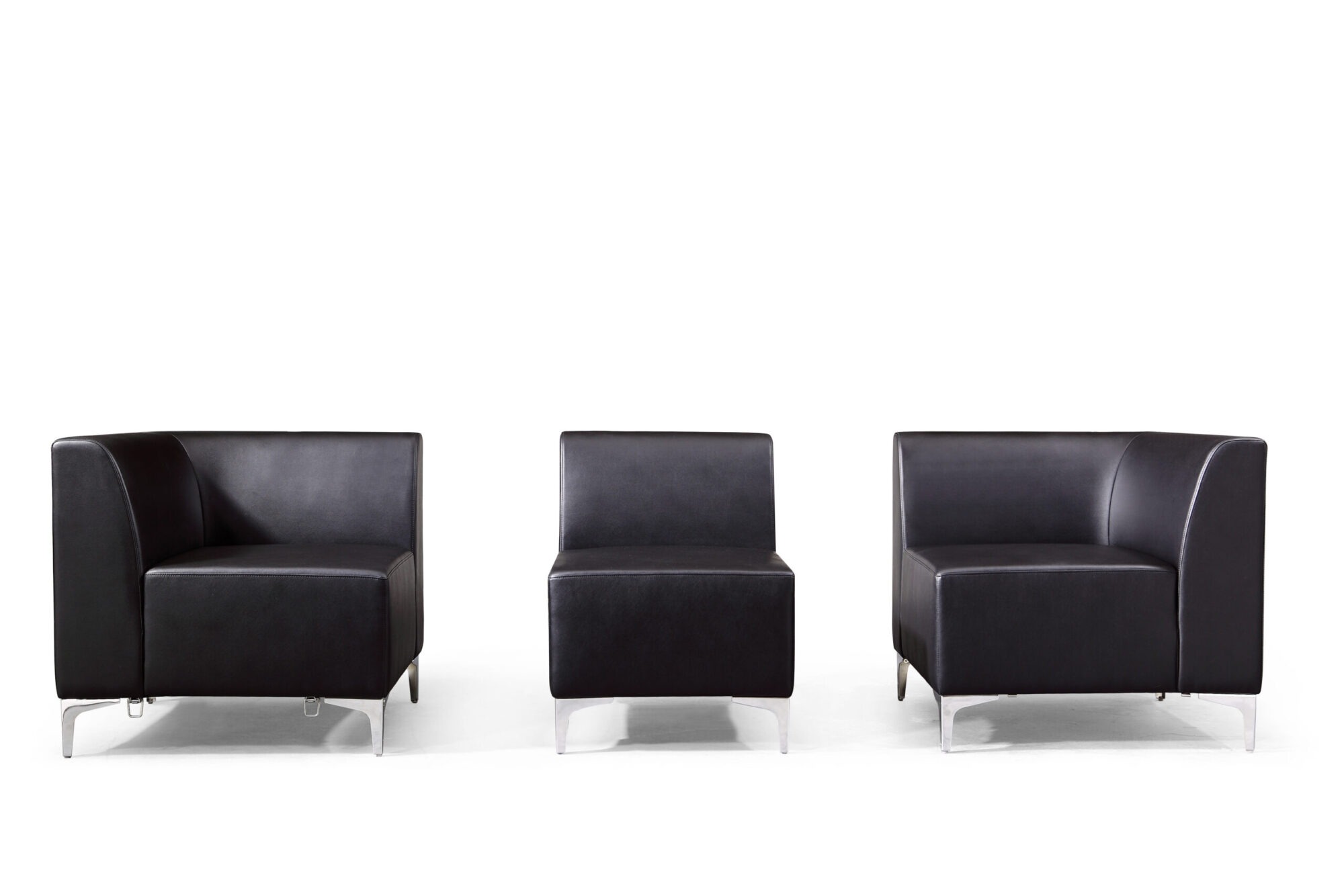 Faux Leather Modular Sofa Reception Seating - Image 2