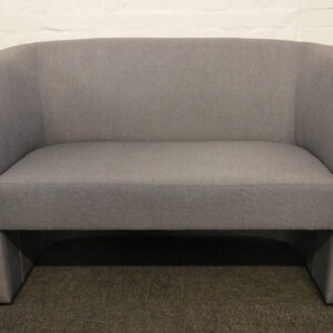 Used Condition Grey Fabric 2 Seater Sofa