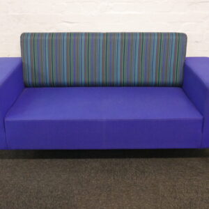 Used Condition Multi Coloured Fabric Sofa