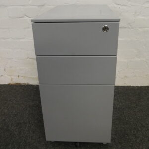 Used Condition Lockable Narrow Metal Pedestal