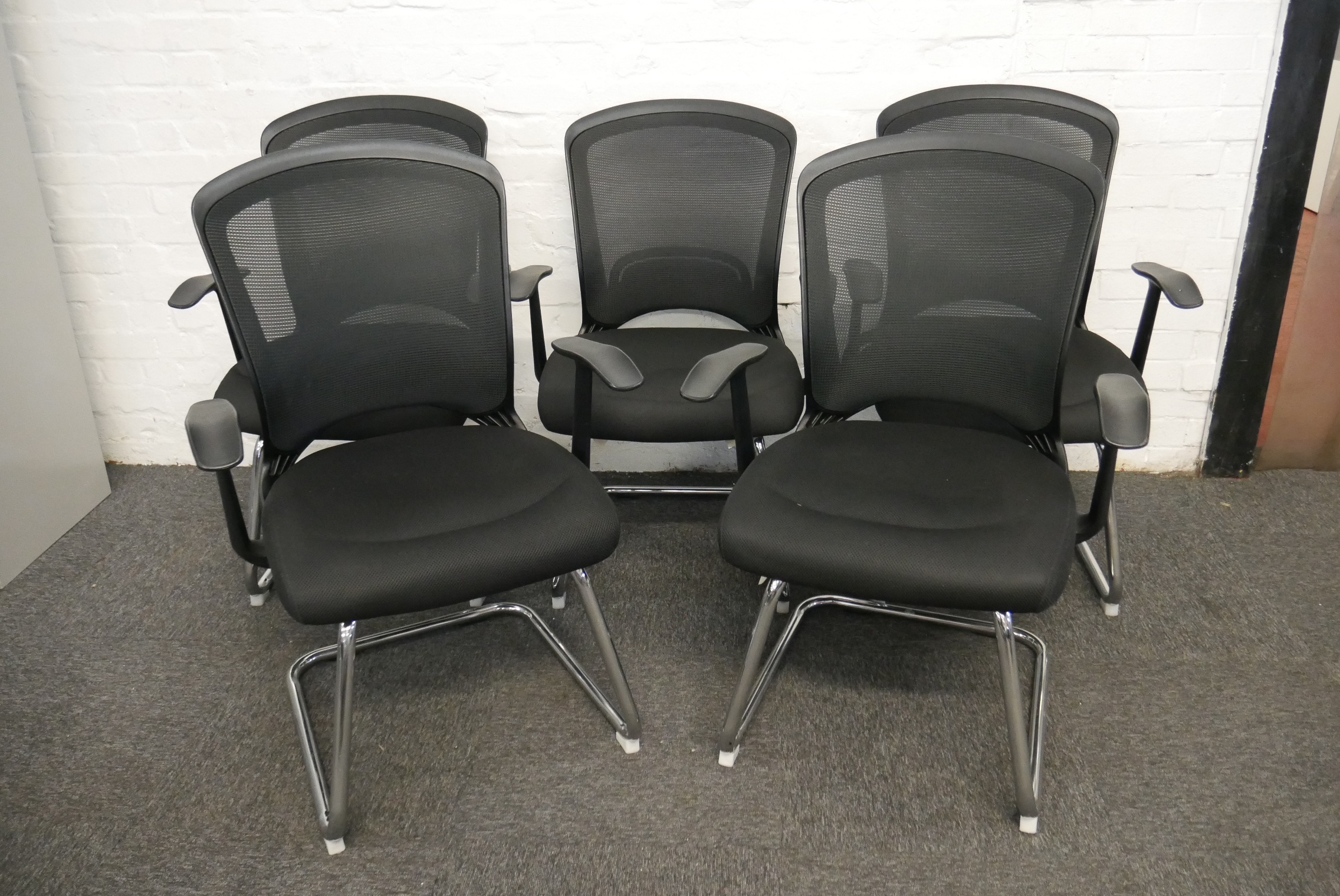 Used Condition Dams Mesh Back Meeting Armchair - Image 2